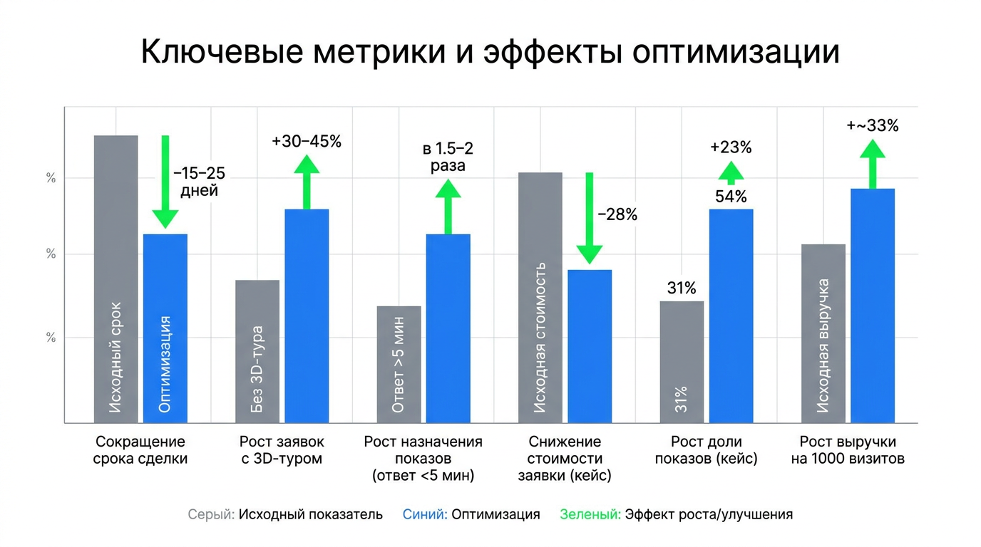 Ключевые метрики и эффекты оптимизации